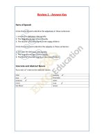 2. Grade 5 English Review 1 - Answer key