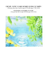 giao an tuan 1 chu đề nuoc và hien tuong tu nhien