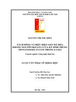 Tách dòng và biểu hiện gen mã hóa kháng nguyên RoTAT1 2 của ký sinh trùng Trypanosoma evansi trong E.coli