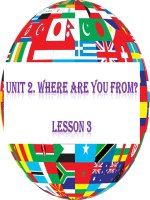 Tiếng Anh 4 - Unit 2 Lesson 3