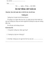 oân taäp tieáng vieät tuaàn 25