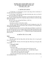 Đáp án HSG Ngữ Văn lớp 9 An Phú, An Giang 2018-2019 - Học Toàn Tập