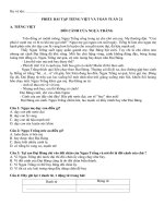 Ôn tập cuối tuần 21 khối 4 nh: 2020 - 2021