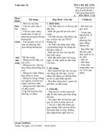 giáo án chủ nhiệm tuần 16: PTGT ĐƯỜNG BỘ