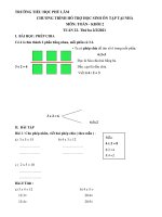 Chương trình ôn tập Khối 2. Tuần 22.