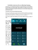 Tải Cách kiểm tra imei của tất cả các điện thoại Samsung - Hướng dẫn cách kiểm tra imei điện thoại Samsung