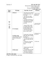 GIÁO ÁN CHỦ NHIỆM TUẦN 33: TRƯỜNG TIỂU HỌC (NHÁNH 1)