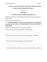 Môn khoa học lớp 5 tuần 22 bài: Sử dụng năng lượng chất đốt (tt)