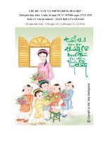 Giaó án tuần 11. Chủ đề nhánh 1;Ngày hội của cô giáo. Chủ đề lớn 