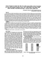 Thực trạng và một số yếu tố liên quan đến chấn thương do vật sắc nhọn trong thực tập lâm sàng của sinh viên điều dưỡng trường đại học Y khoa Vinh, năm 2015