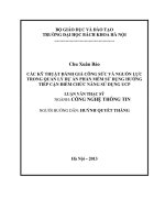 Các kỹ thuật đánh giá công sức và nguồn lực trong quản lý dự án phần mềm sử dụng hướng tiếp cận điểm chức năng sử dụng UCP