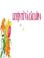 LTVC 4- TUẦN 6  BÀI MRVT TRUNG THUC TU TRONG