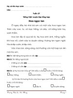 Lớp 1 - Bài tập tuần 27