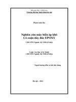 Nghiên cứu máy biến áp khô có cuộn dây đúc Epoxy