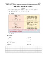 Môn toán lớp 3 tuần 22 bài: Nhân số có bốn chữ số và số có một chữ số