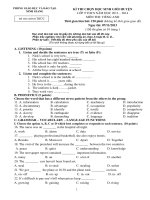 Đề thi HSG Tiếng Anh lớp 9 huyện Ninh Giang, Hải Dương 2013-2014 - Học Toàn Tập