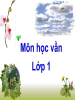 HỌC VẦN 1- TUẦN 15- BÀI 60 OM - AM ( T1)