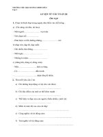 Tiếng Việt Lớp 4 - Tuần 28: Ôn tập Luyện từ câu và Tập làm văn