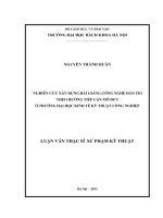 Nghiên cứu xây dựng bài giảng công nghệ hàn TIG theo hướng dẫn tiếp cận mô đun ở trường Đại học kinh tế kỹ thuật công nghiệp