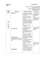 GIÁO ÁN CHỦ NHIỆM TUẦN 2: TRƯỜNG MN CỦA BÉ