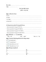 Tuần 28 - ôn tập toán lớp 5