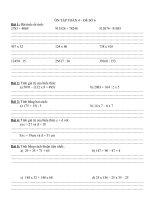 Đề ôn tập Toán lớp 4 trong giai đoạn nghỉ dịch Covid-19