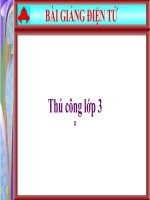 Thủ công 3 - Tuần 4 - Bài: Gấp con ếch