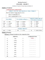 Nội dung ôn tập trực tuyến môn Tiếng Anh Tăng cường - Khối lớp 5 (Đề số 3)