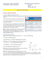 Nội dung ôn tập kiểm tra cuối kì - Học kỳ I - năm học 2020-2021