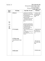 GIÁO ÁN CHỦ NHIỆM: MỘT SỐ LOẠI RAU CỦ QUA