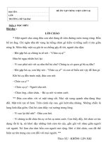 Nội dung ôn tập môn Tiếng Việt Khối Lớp 5 - Đề số 06