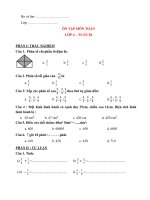 Tuần 28 - ôn tập toán lớp 4