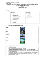 Môn tiếng anh lớp 4 tuần 23