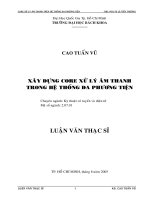 Xây dựng core xử lý âm thanh trong hệ thống đa phương tiện 