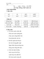 oân taäp tieáng vieät tuaàn 23