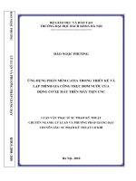 Ứng dụng phần mềm Catia trong thiết kế và lập trình gia công trục bơm nước của động cơ xe máy trên máy tiện CNC