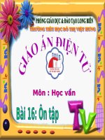 Tuần 4 - Học vần - Lớp 1 - Bài 16: Ôn tập ( tiết 1, 2)