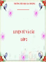 Lớp 2- Luyện từ và câu - Tuần 2:  Mở rộng vốn từ: Từ ngữ về học tập. Dấu chấm hỏi