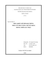 Điều khiển mô hình hệ thống theo vết đối tượng chuyển động trong thời gian thực 