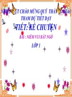 KỂ CHUYỆN 1 NIỀM VUI BẤT NGỜ