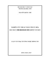 Nghiên cứu thuật toán tối ưu hóa bầy đàn cho bài toán tìm kiếm văn bản  