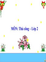 Tuần 19 - Thủ công - Lớp 2 - Bài cắt, gấp, trang trí thiệp chúc mừng ( tiết 1 )