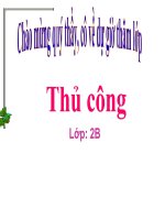Tuần 15 - Thủ công - Lớp 2 - 2017 - 2018 - Gấp cắt dán biển báo giao thông đi thuận chiều