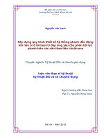 Xây dựng quy trình thiết kế hệ thống phanh dẫn động khí nén ô tô tải loại N3 đáp ứng yêu cầu phân bố lực phanh trên các cầu theo tiêu chuẩn ECE