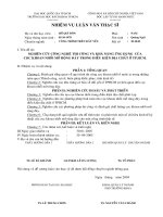 Nghiên cứu công nghệ thi công và khả năng ứng dụng của cọc khoan nhồi mở rộng đáy trong điều kiện địa chất phức tạp ở tp  hồ chí minh  