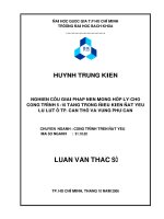 Nghiên cứu giải pháp nền móng hợp lý cho công trình 5 10 tầng trong điều kiện đất yếu lũ lụt ở tp  cần thơ và vùng phụ cận  