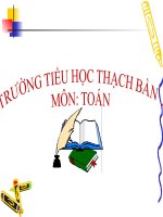 Toán 1 - Tuần 24 - Cộng các số tròn chục