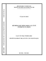Mô phỏng hệ thống động lực ô tô với hộp số tự động