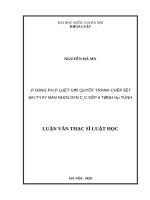 Pháp luật điều chỉnh quan hệ trách nhiệm bồi thường thiệt hại có yếu tố nước ngoài do sản phẩm khuyết tật gây ra   kinh nghiệm đối với việt nam​ 