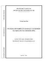 Ứng dụng CFD nghiên cứu giảm lực cản khí động tác động lên tàu chở hàng sông